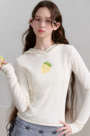 Sweet And Spicy Hooded Long Tee