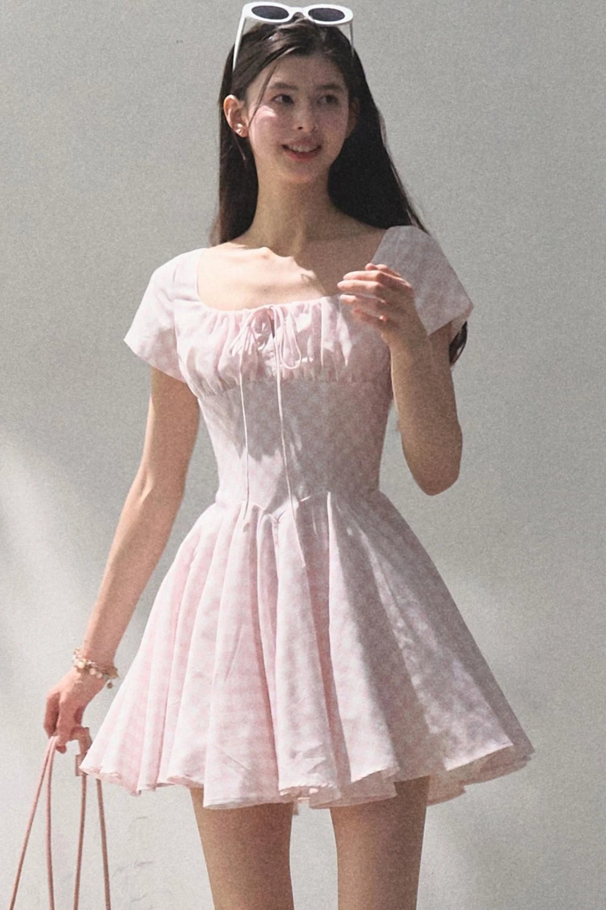 Sweet Bow Tie Mini Dress