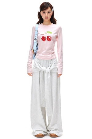 Sweet Cherry Knit Top