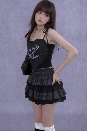 Sweet Cool 3D Heart Camisole Set-Up