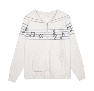 Sweet Cool Lapel Knit Sweater