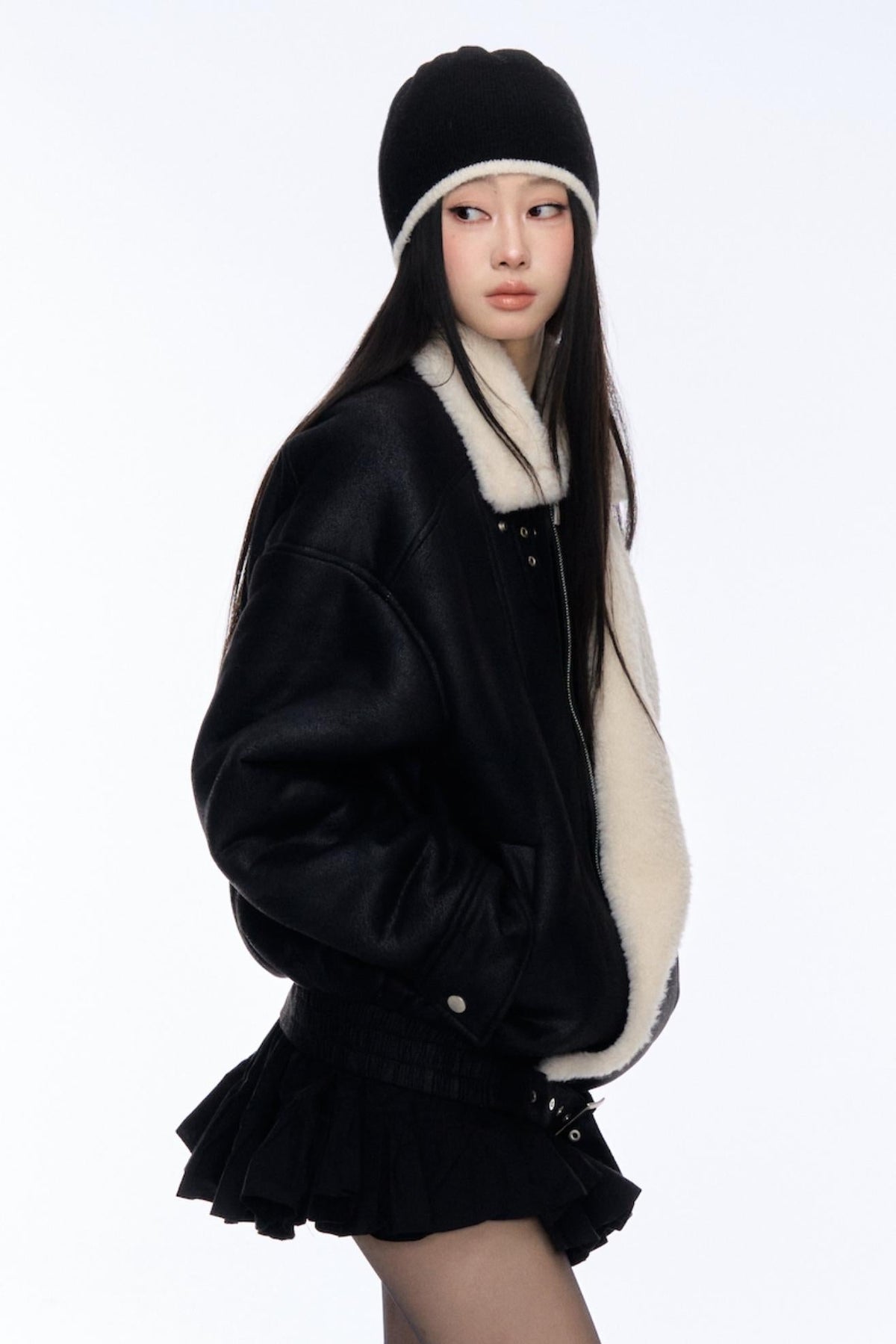Sweet Cool Wool Contrast Hat