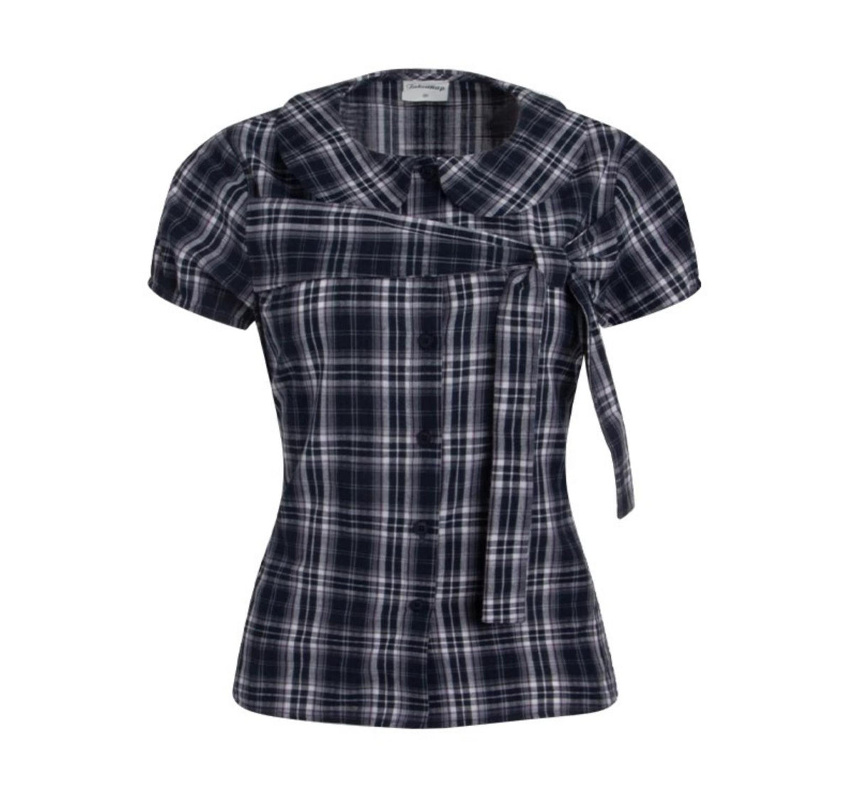 Sweet Cotton Plaid Skirt Set-Up