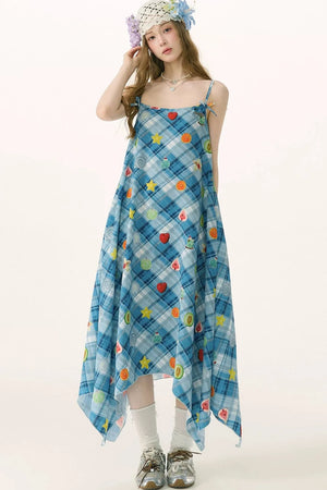 Sweet Dreams Plaid Fun Print Dress