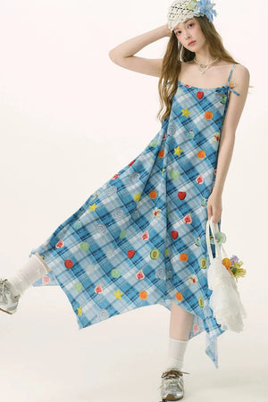 Sweet Dreams Plaid Fun Print Dress
