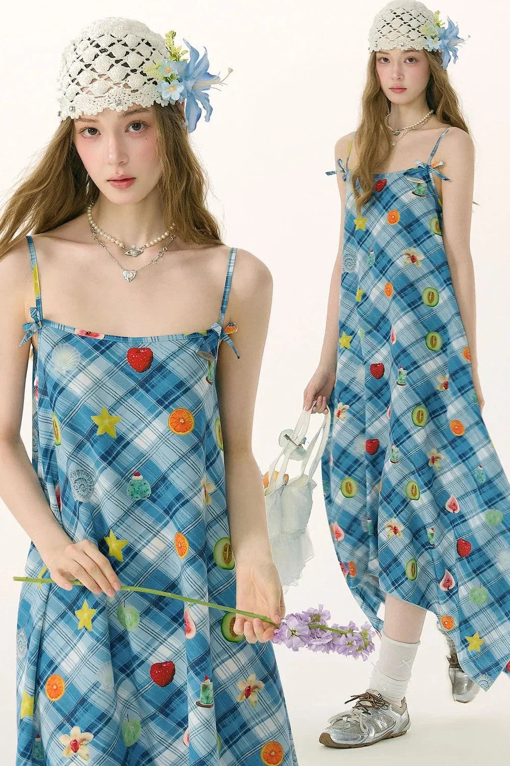 Sweet Dreams Plaid Fun Print Dress