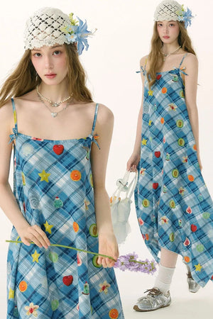 Sweet Dreams Plaid Fun Print Dress