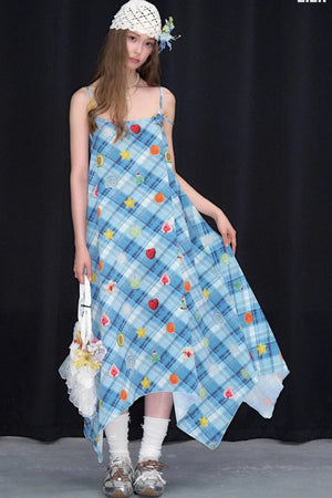 Sweet Dreams Plaid Fun Print Dress
