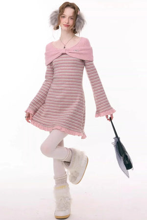 Sweet Dreams Plaid Knit Dress