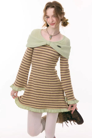 Sweet Dreams Plaid Knit Dress