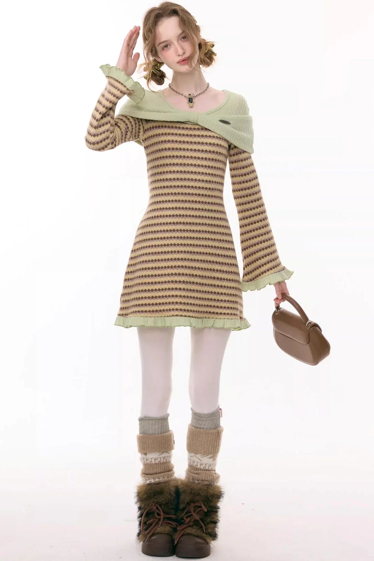 Sweet Dreams Plaid Knit Dress
