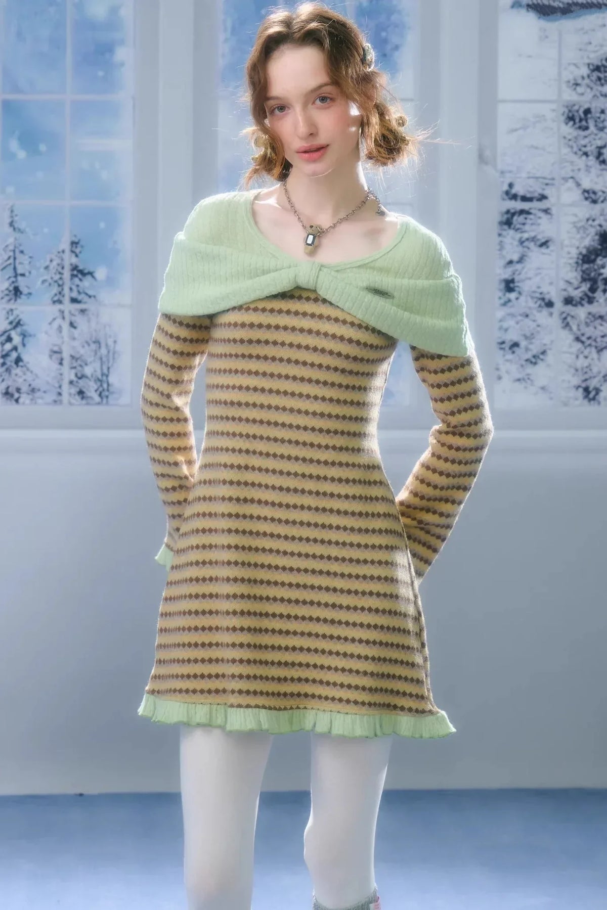 Sweet Dreams Plaid Knit Dress
