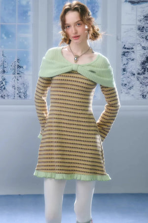 Sweet Dreams Plaid Knit Dress