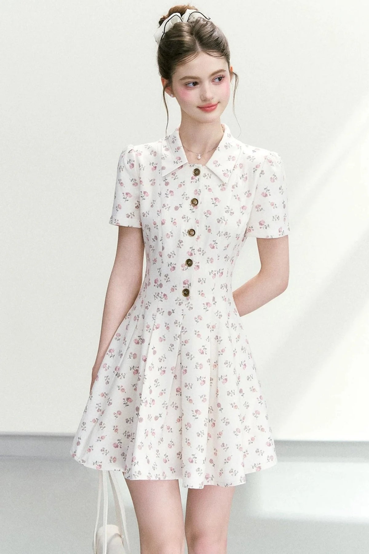 Sweet Floral A-Line Dress