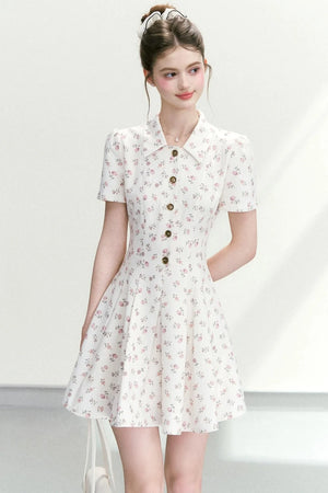 Sweet Floral A-Line Dress