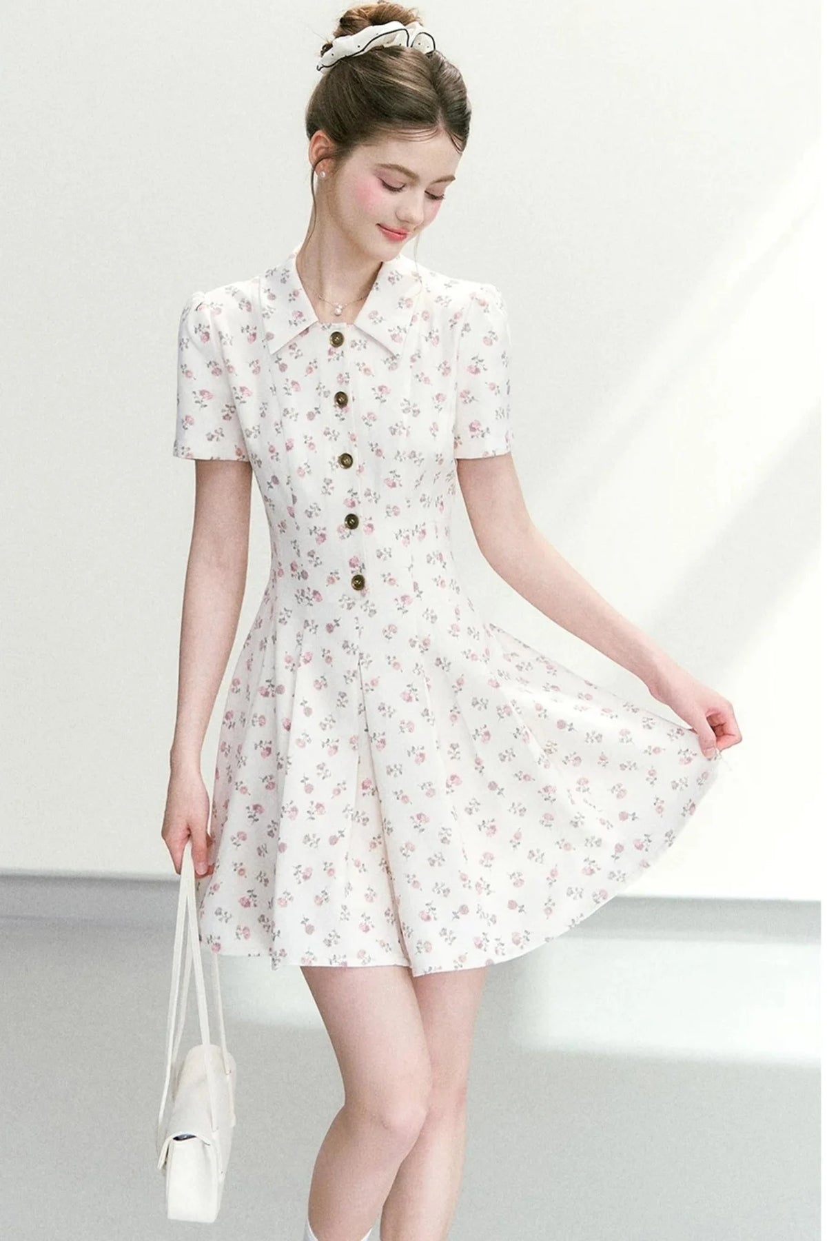 Sweet Floral A-Line Dress