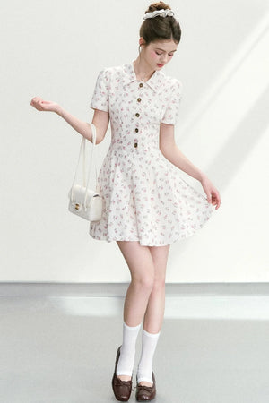 Sweet Floral A-Line Dress