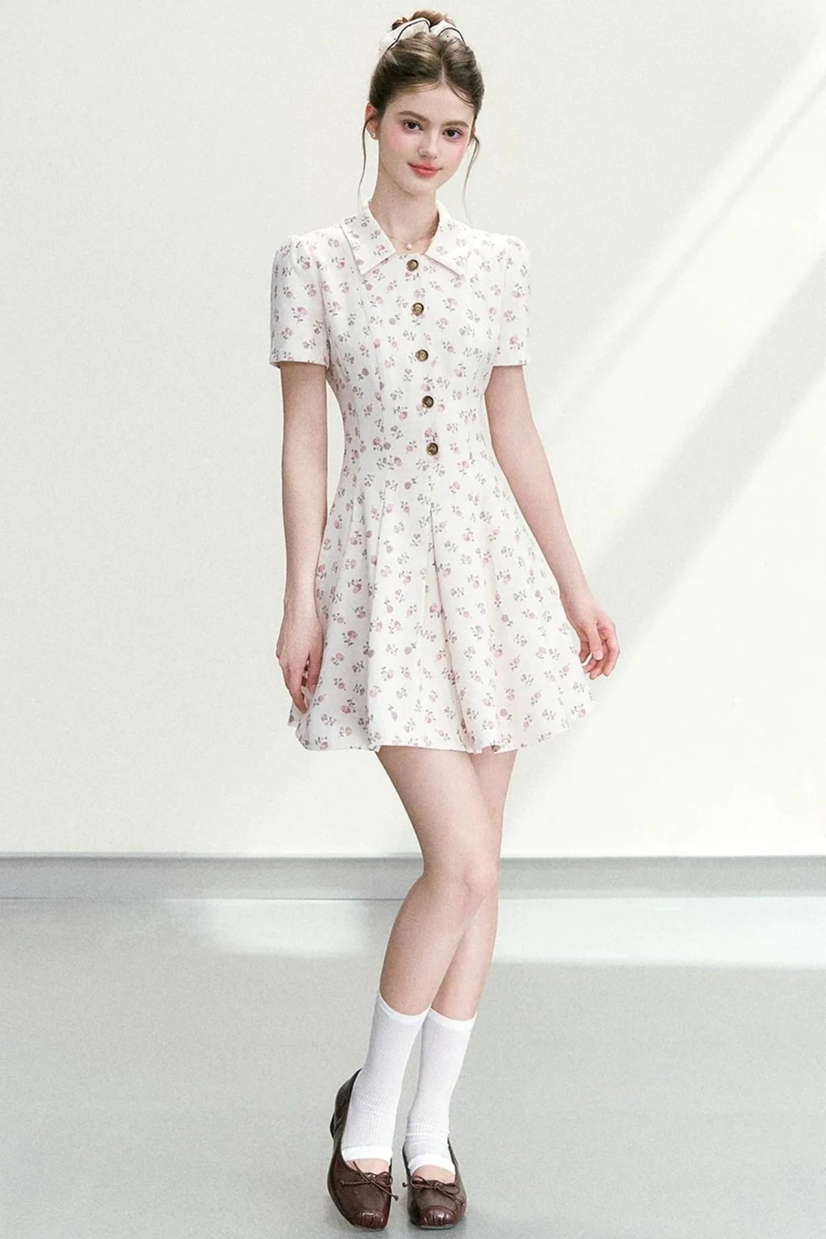 Sweet Floral A-Line Dress
