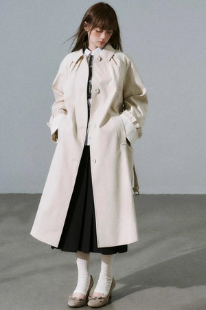 Sweet Flower Trench Coat