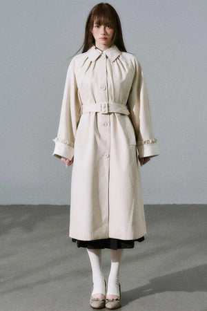 Sweet Flower Trench Coat