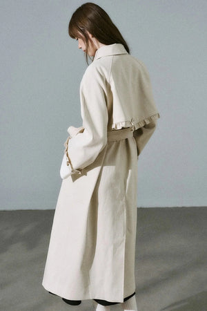 Sweet Flower Trench Coat