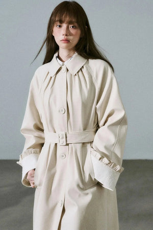Sweet Flower Trench Coat