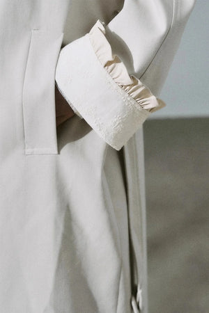 Sweet Flower Trench Coat