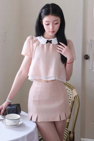 Sweet Girl Doll Collar Top Set-Up