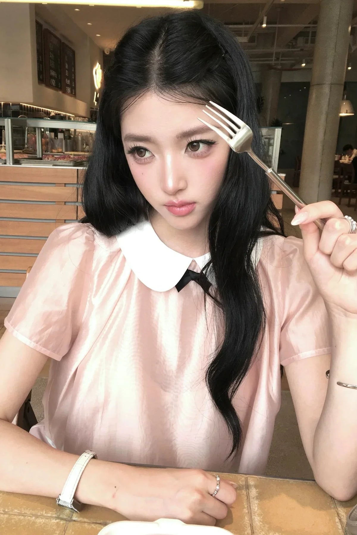 Sweet Girl Doll Collar Top Set-Up