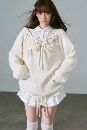 Sweet Girly Knit Top