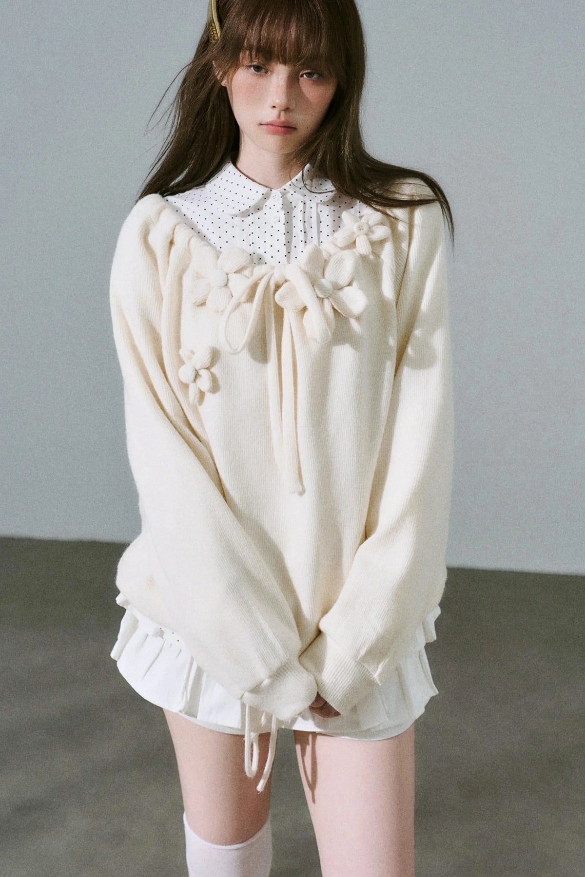 Sweet Girly Knit Top