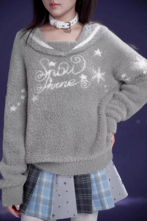 Sweet Gray Sailor Sweater