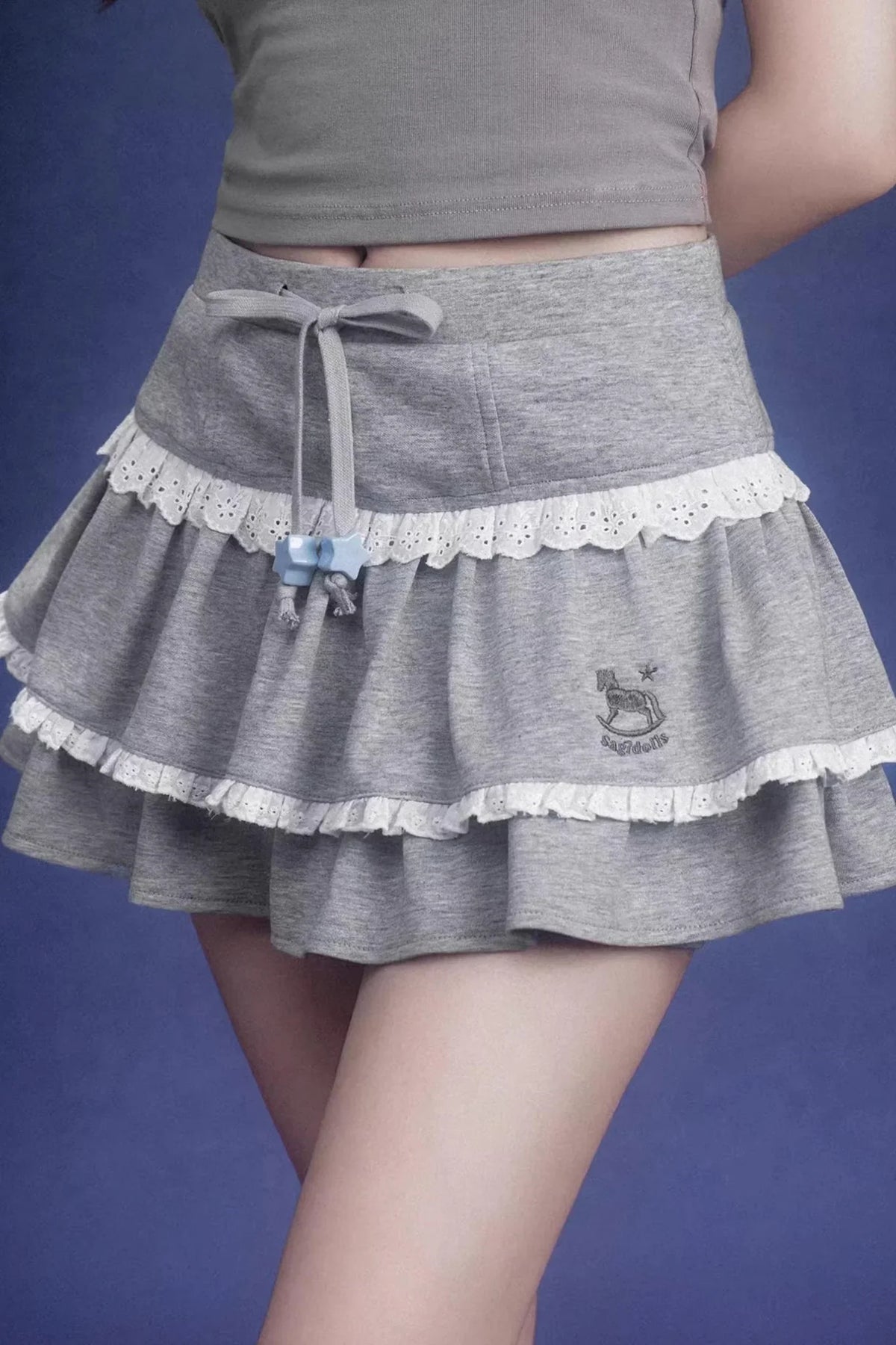 Sweet Grey Cake Skirt