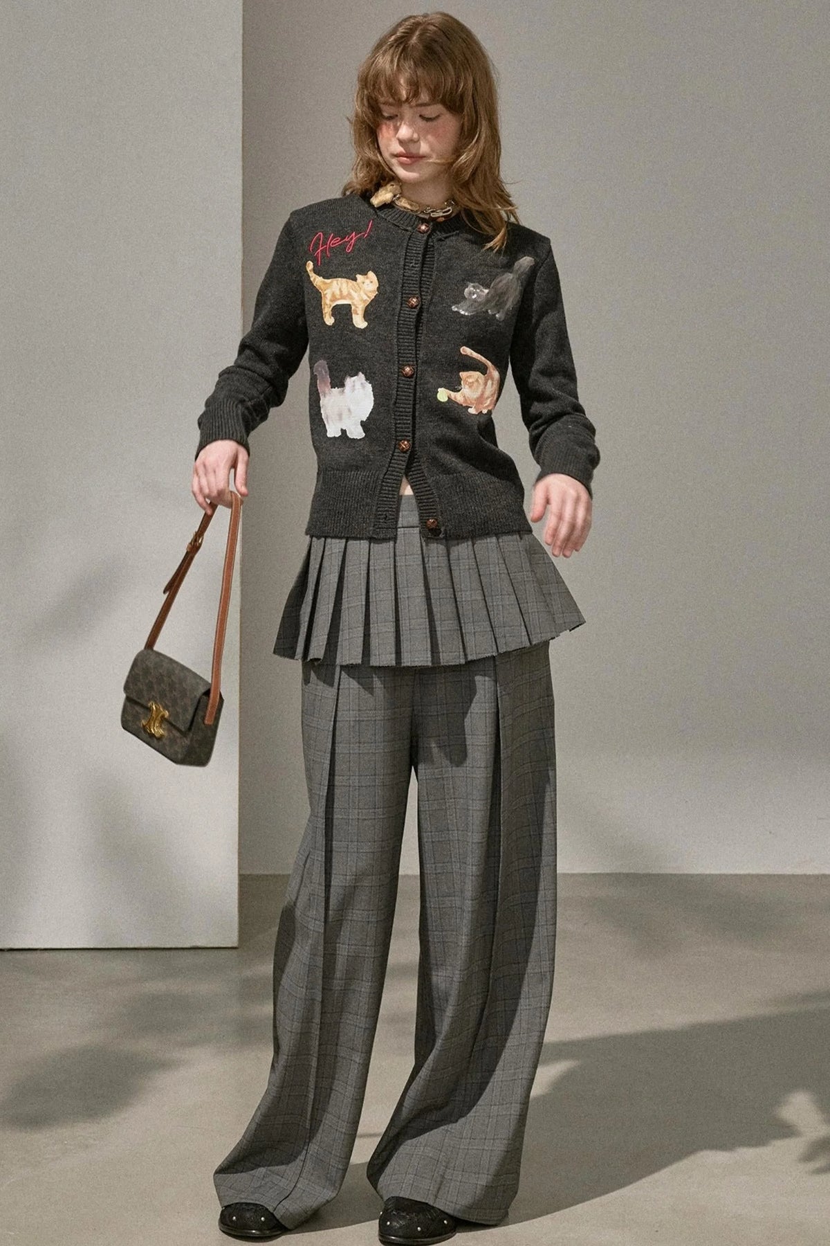 Sweet Kitten Knitted Cardigan