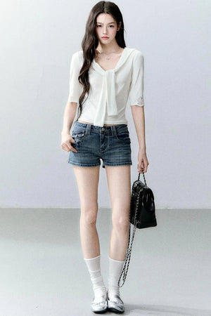 Sweet Lace-Up Top Set-Up