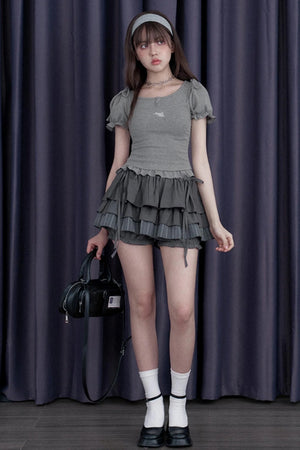 Sweet Lust Bubble Sleeve Top