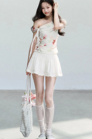 Sweet Peach A-Line Skirt