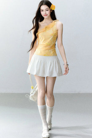 Sweet Peach A-Line Skirt
