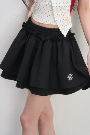 Sweet Pleated A-Line Skirt