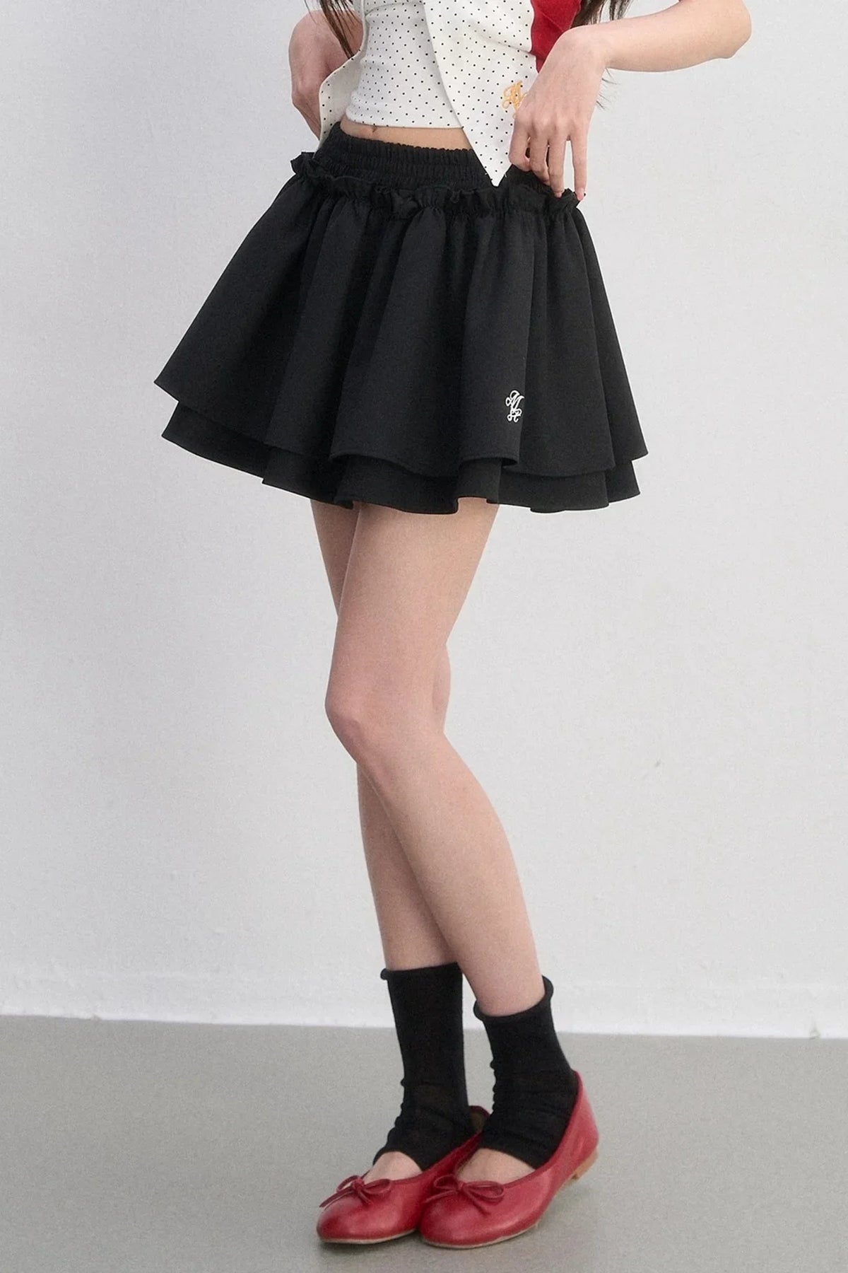 Sweet Pleated A-Line Skirt