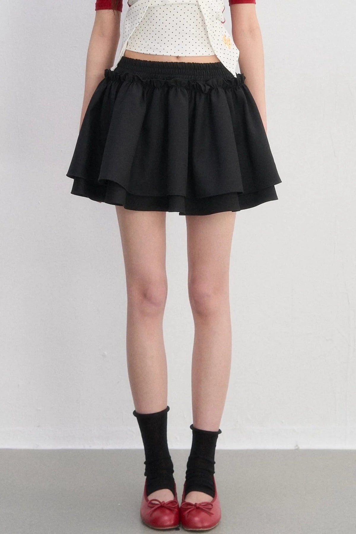 Sweet Pleated A-Line Skirt