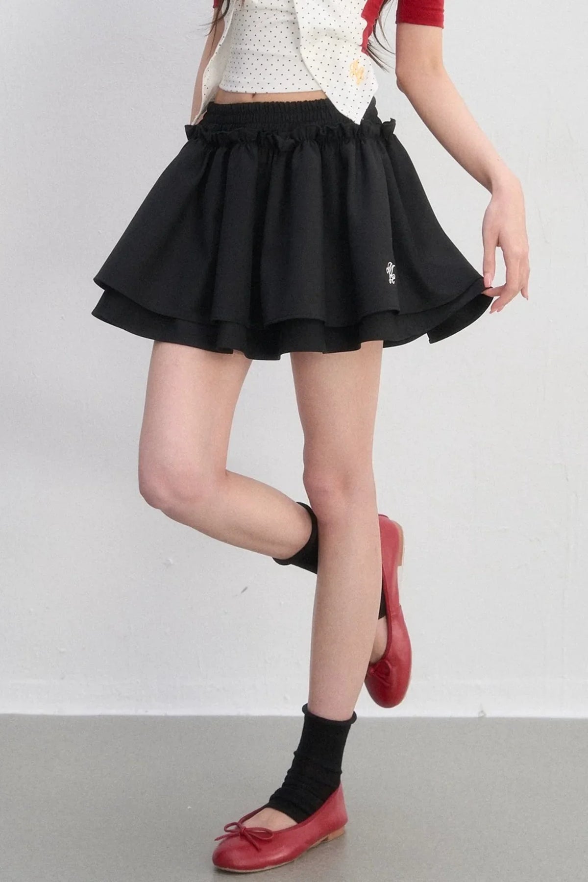 Sweet Pleated A-Line Skirt