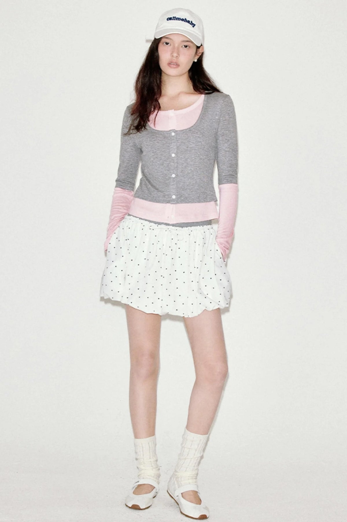 Sweet Polka Dot Bud Skirt