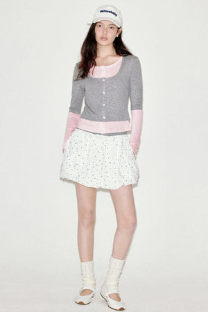 Sweet Polka Dot Bud Skirt