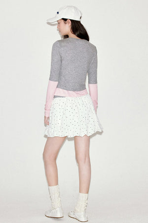 Sweet Polka Dot Bud Skirt