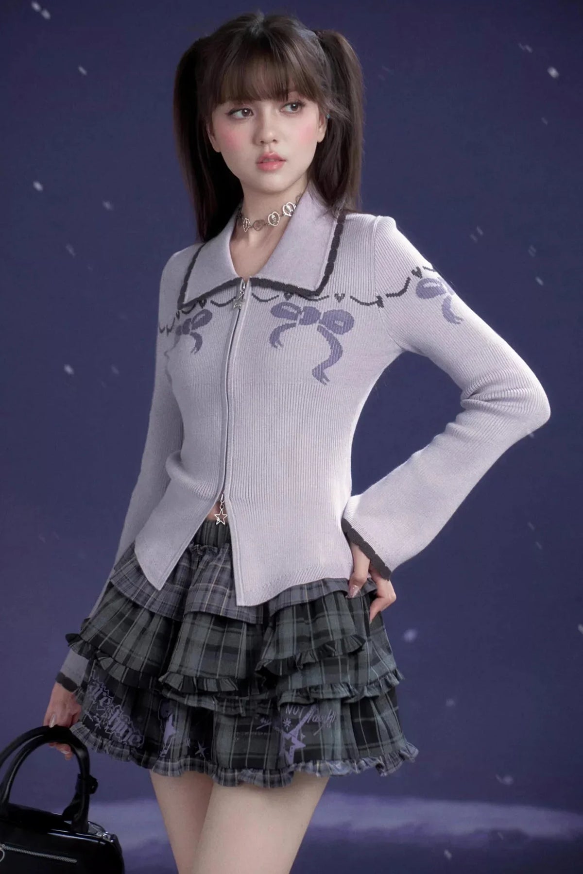 Sweet Taro Knit Cardigan