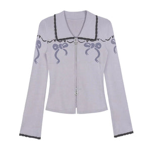 Sweet Taro Knit Cardigan