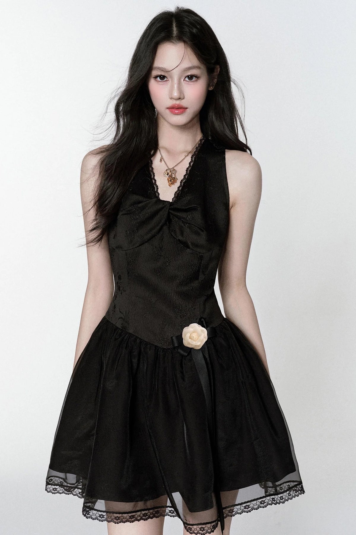 Sweet V-Neck Dress