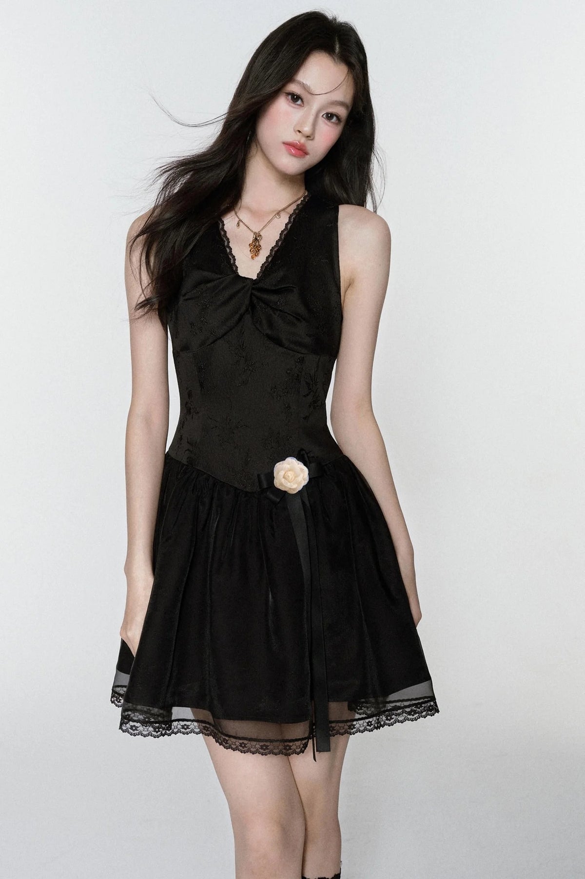 Sweet V-Neck Dress