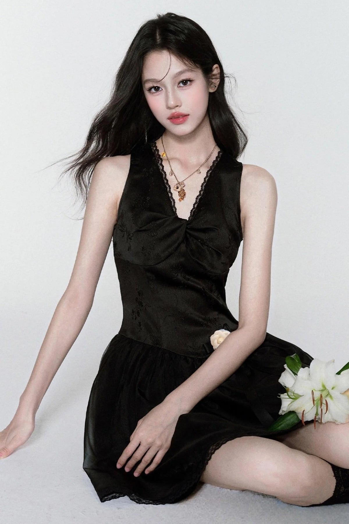 Sweet V-Neck Dress